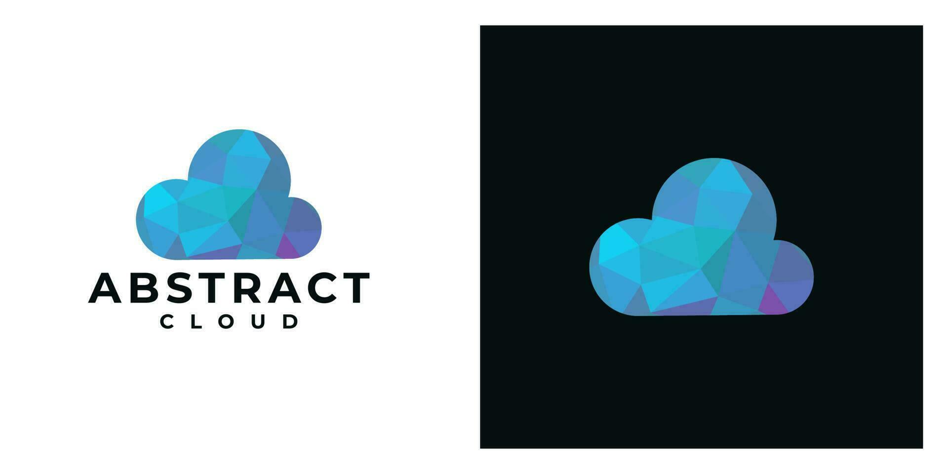 abstract cloud logo vector design template