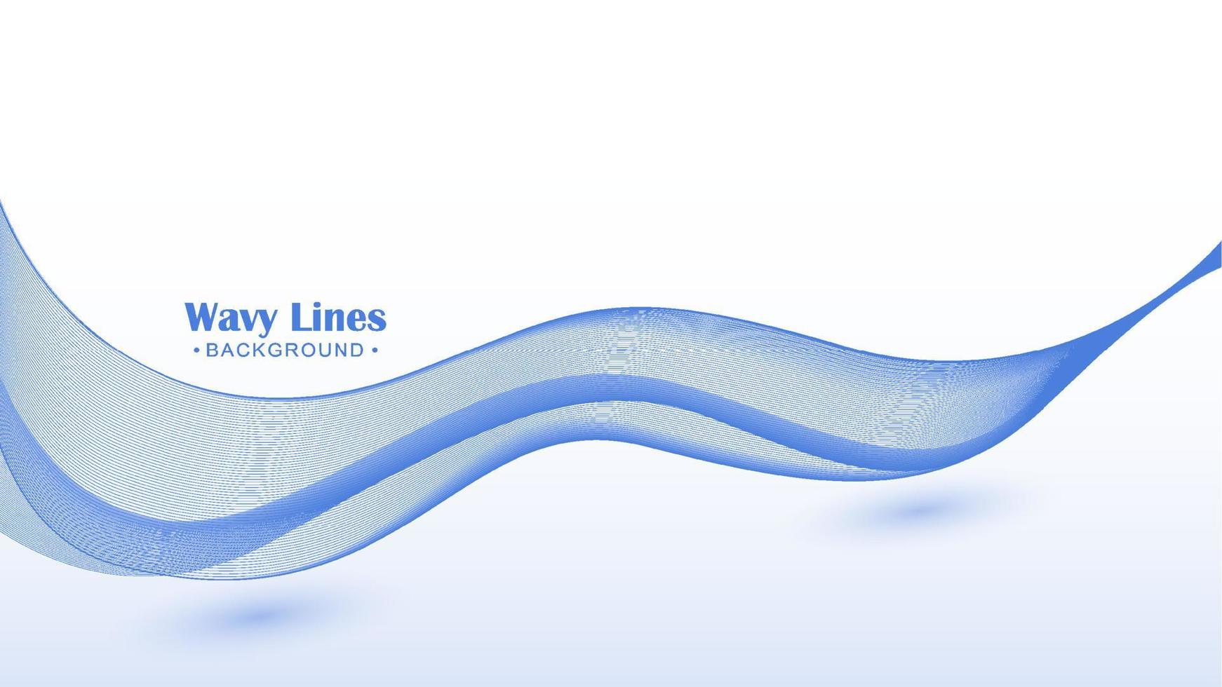 Elegant smooth wavy lines background vector