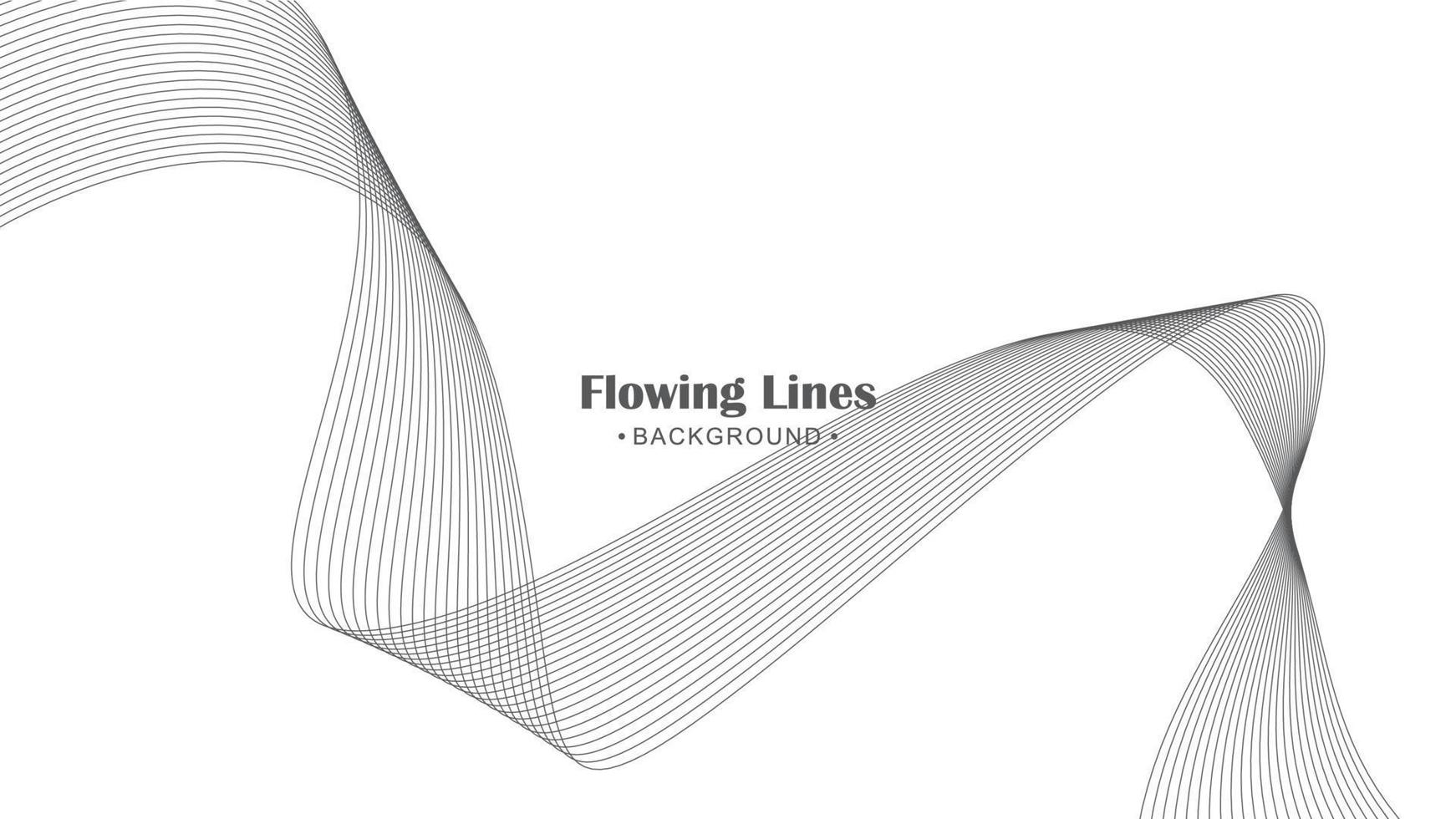 Flowing line style background design vector