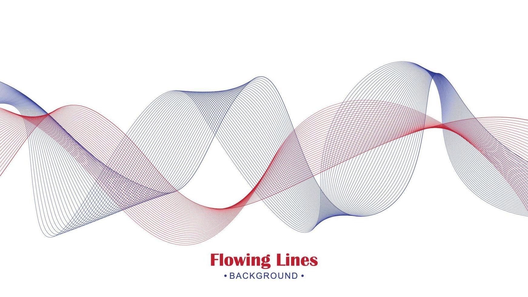 Flowing line style background design vector