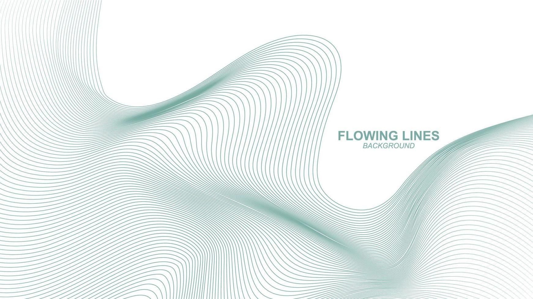 Flowing line style background design vector