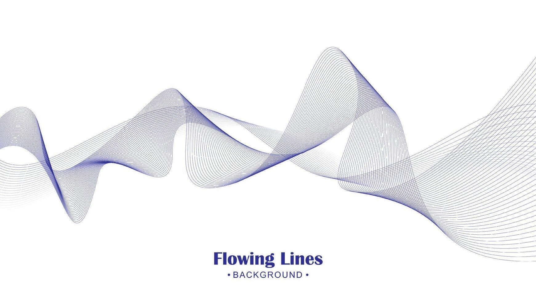 Flowing line style background design vector