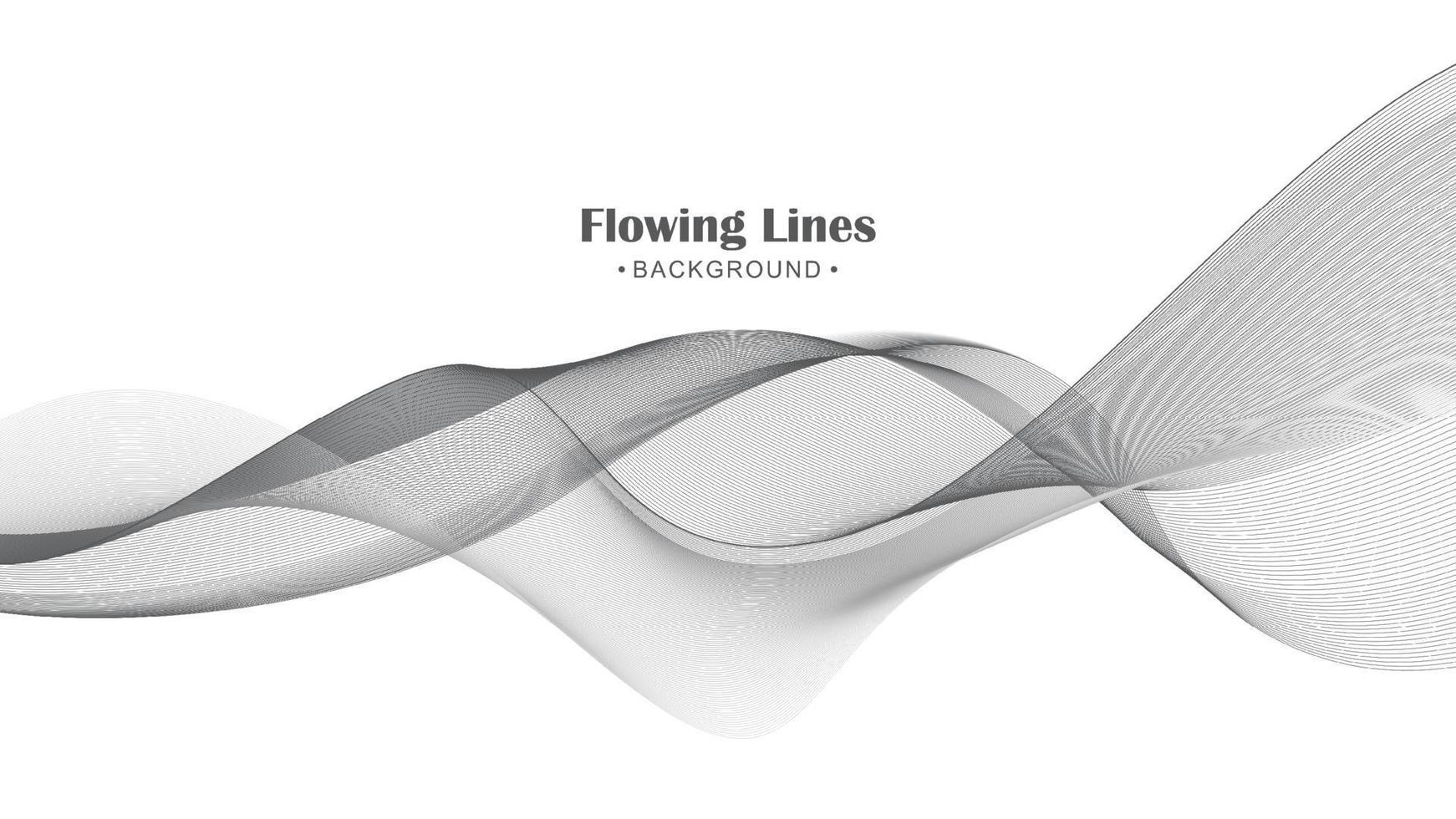 Flowing line style background design vector