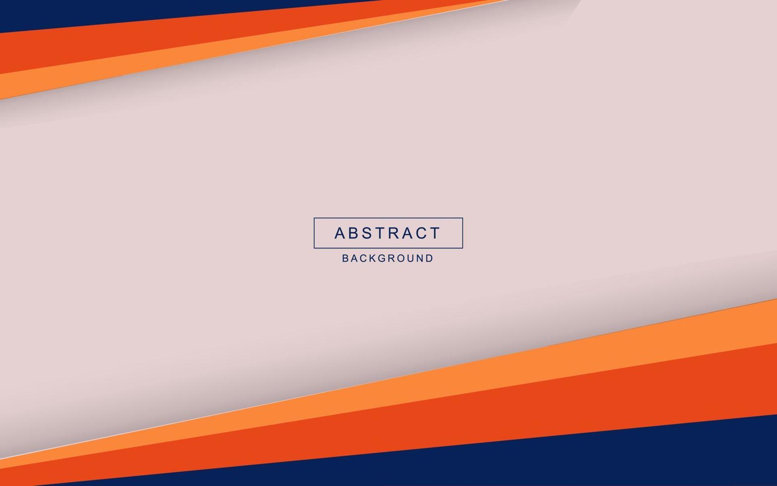 Vector simple business background with blue and orange border