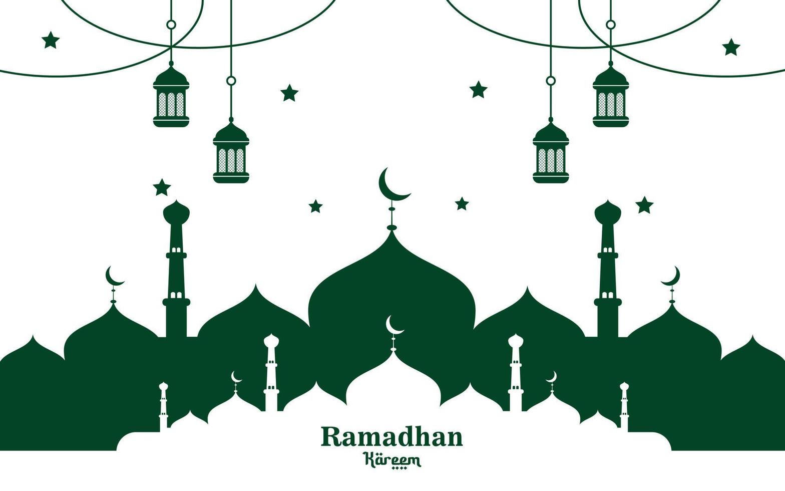 Vector religious Ramadan Kareem Islamic festival banner design