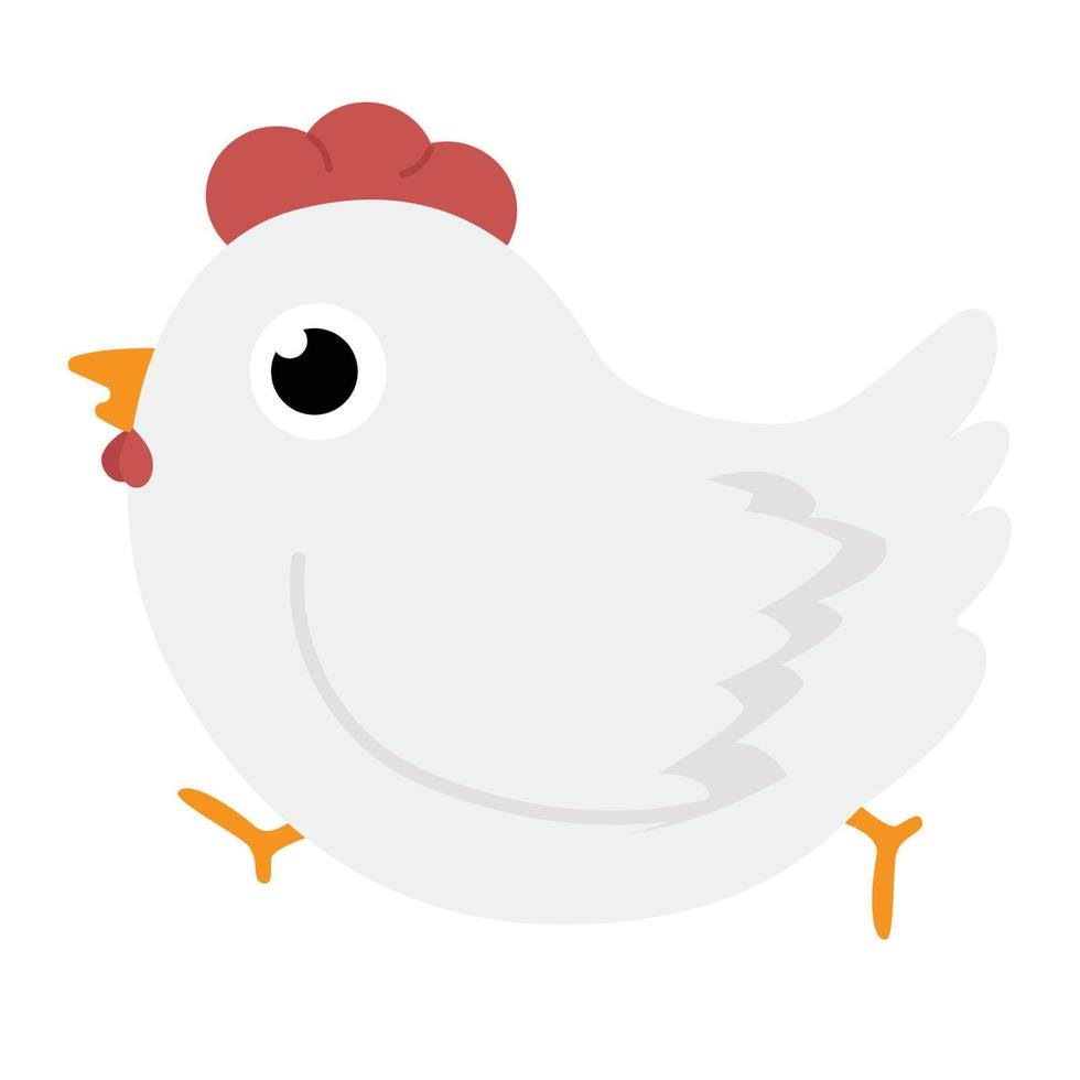 Cute chicken  animal vector cartoon