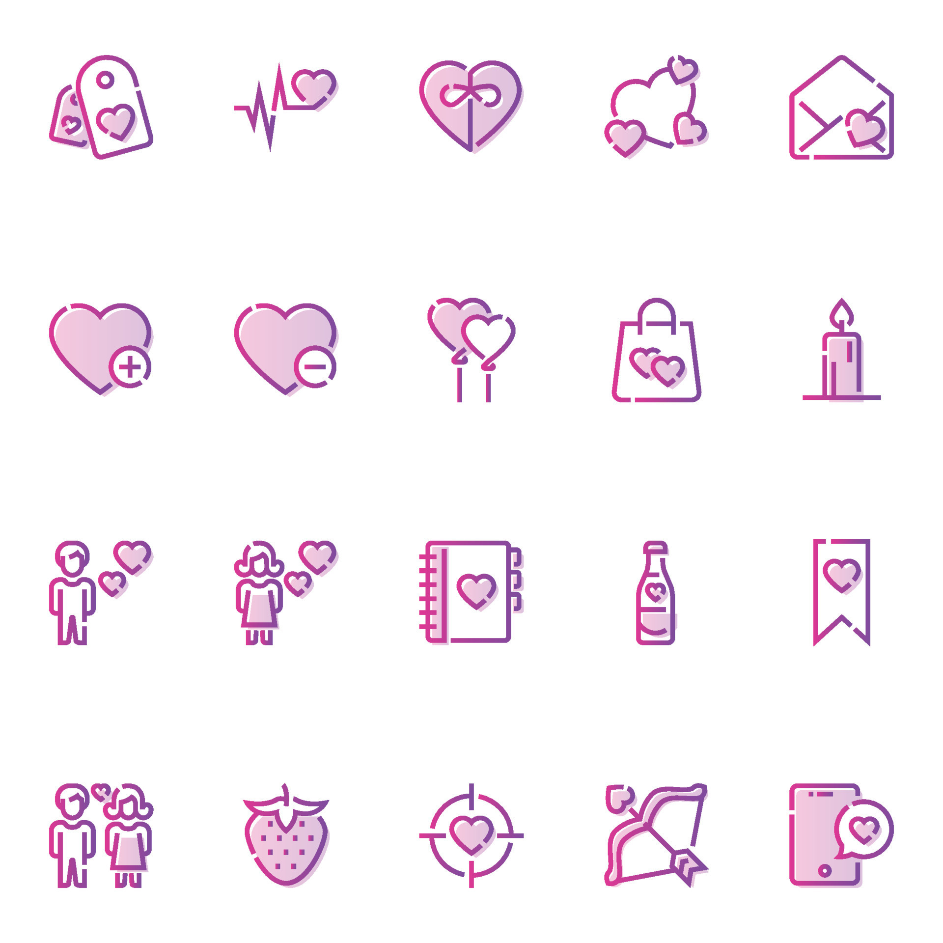 Gradient Color Outline Icons For Valentines Day 20150012 Vector Art At Gradient Color Outline Icons For Valentines Day 20150012 Vector Art At
