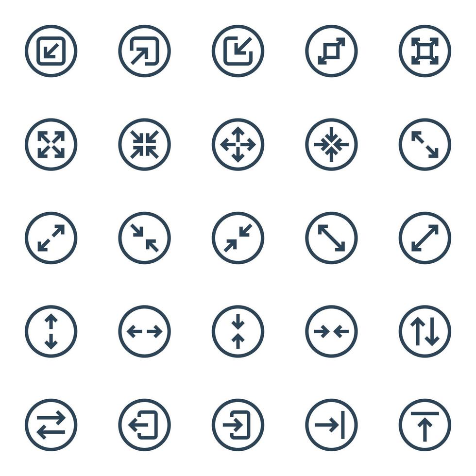 Badge outline icons for ui ux. vector