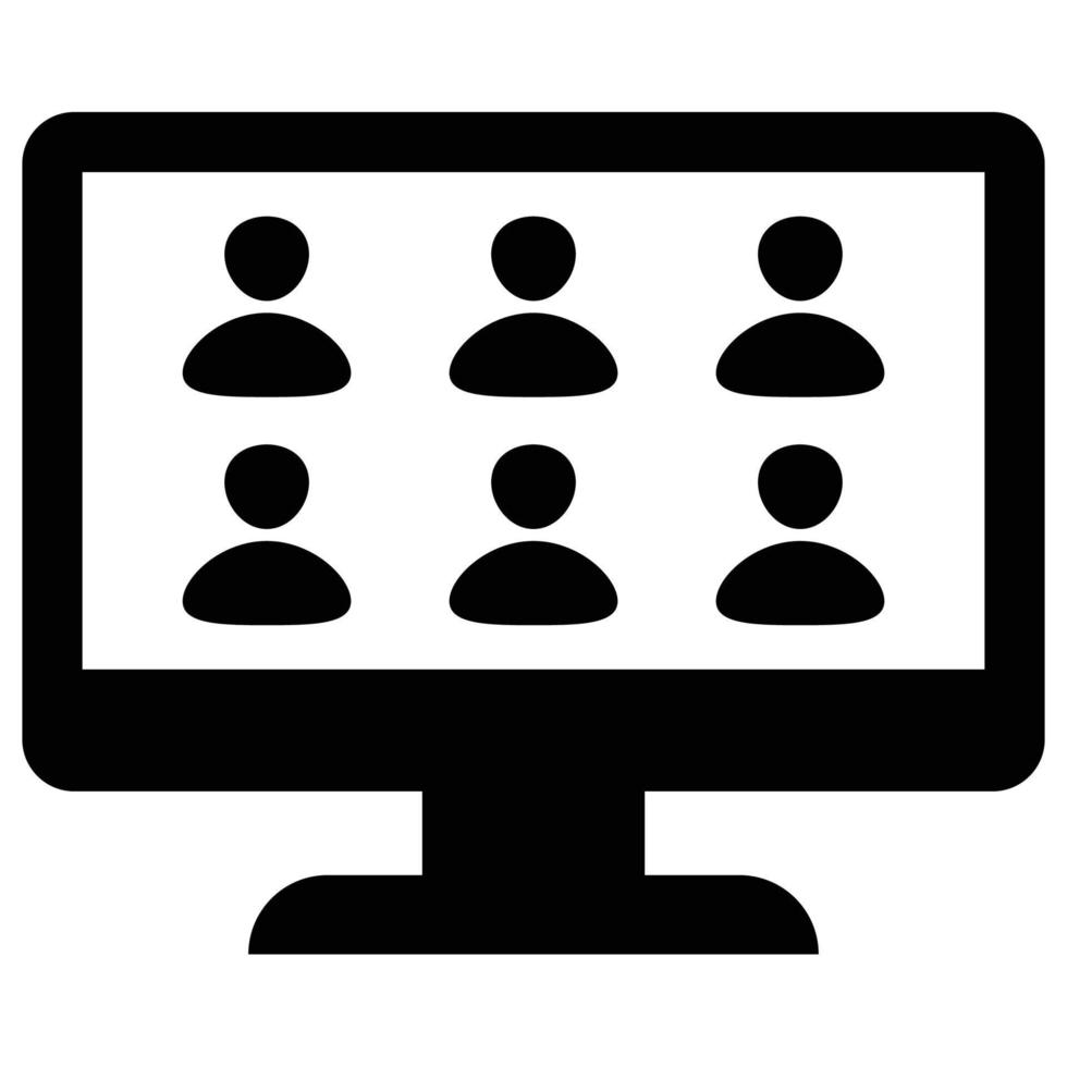 Video Conference is a simple editable icons thematics of Video Conference. Combine different elements to create eye-catching compositions that help you tell a better story for your lan vector
