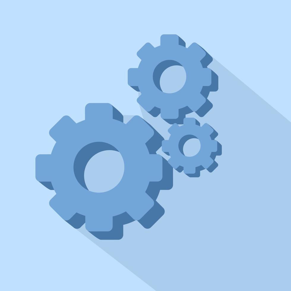 Metal gears and gears vector. Customer support icon. Technical support engineering concept. Gear icon flat design. Mechanism wheel logo. Gear concept template. Arrangement. vector