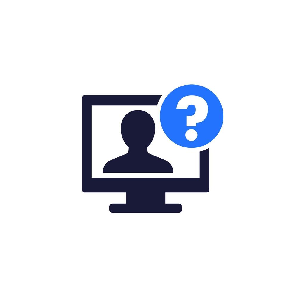 explainer video icon on white vector