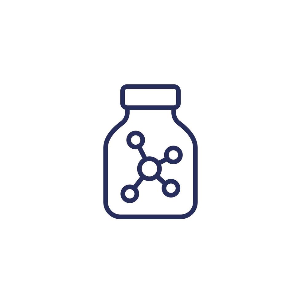 solvent line icon on white vector