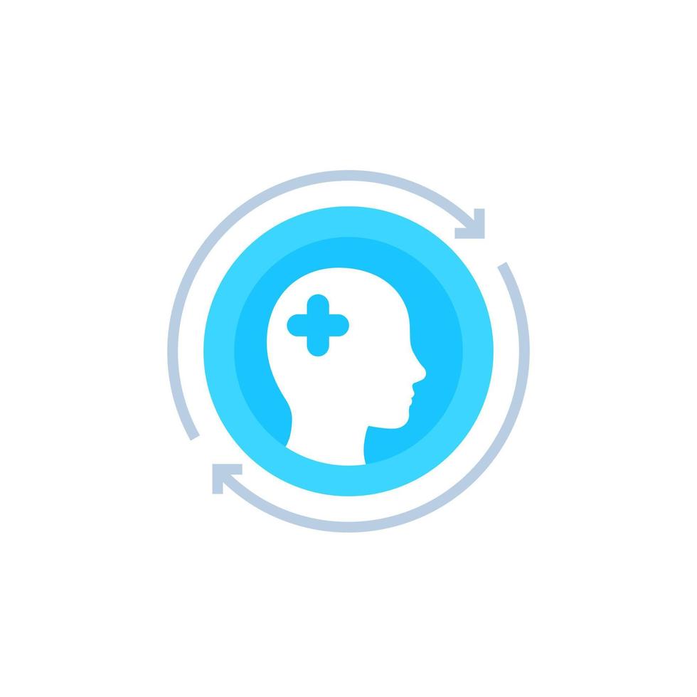 Rehab or recovery vector icon