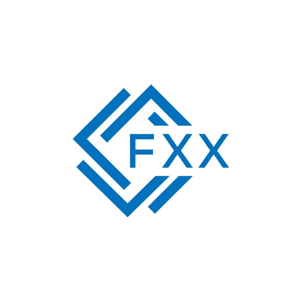 fxx letra logo diseño en blanco antecedentes. fxx creativo circulo letra logo concepto. fxx letra diseño. vector