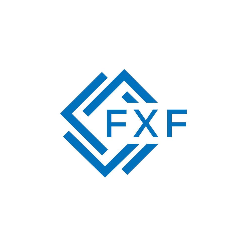 fxf letra logo diseño en blanco antecedentes. fxf creativo circulo letra logo concepto. fxf letra diseño. vector
