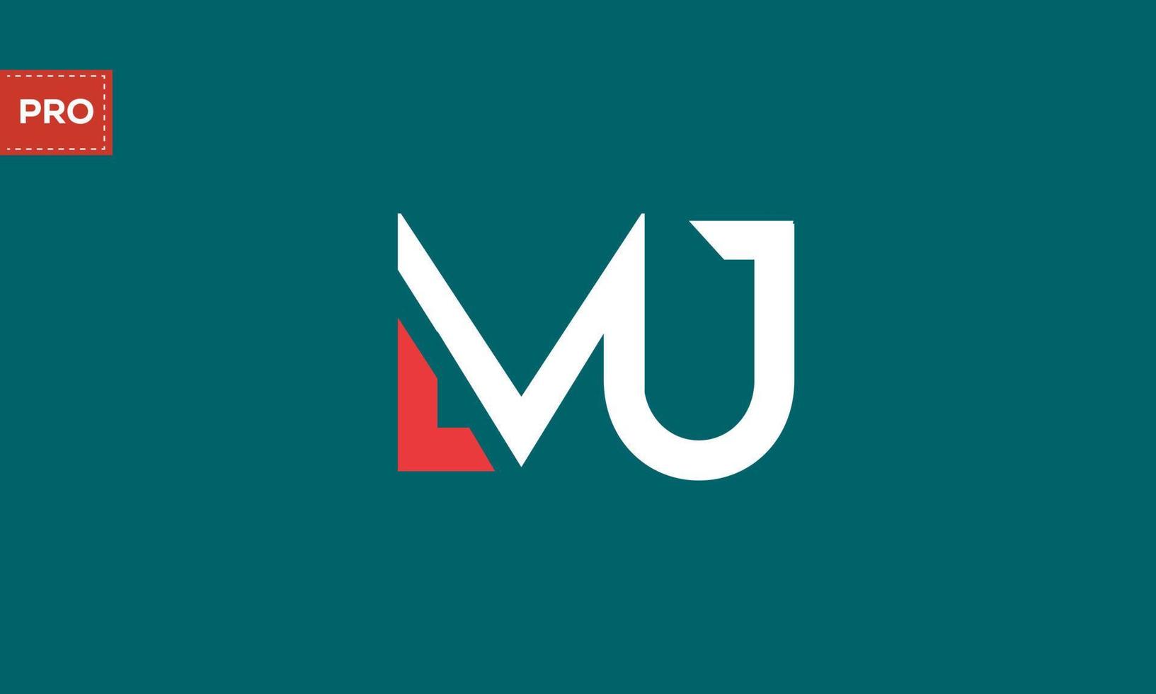 Alphabet letters Initials Monogram logo MU, UM, M and U vector