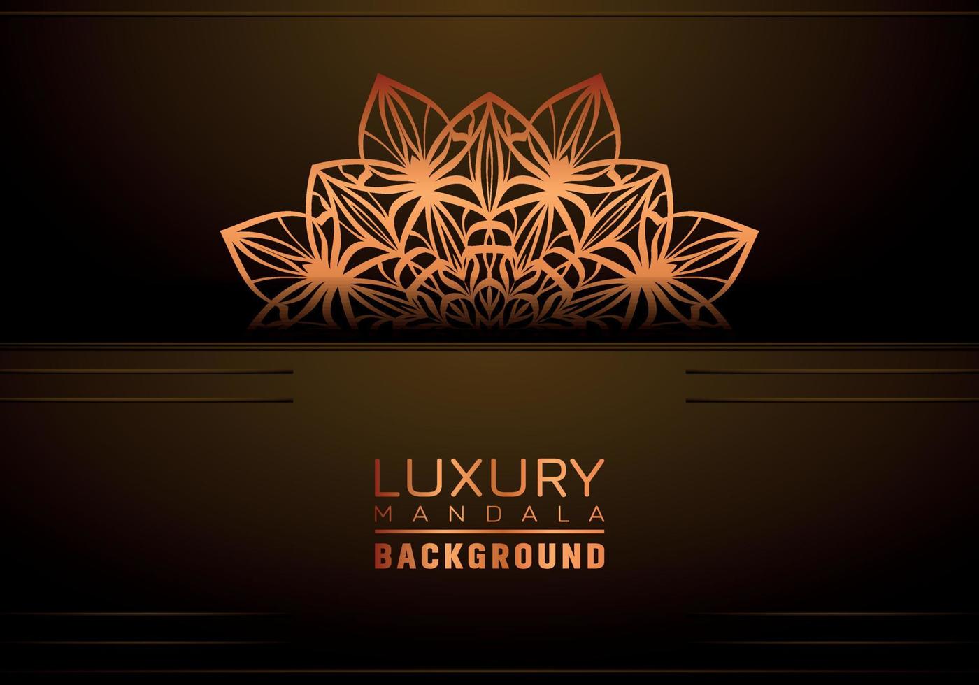 Luxury ornamental mandala background, arabesque style vector