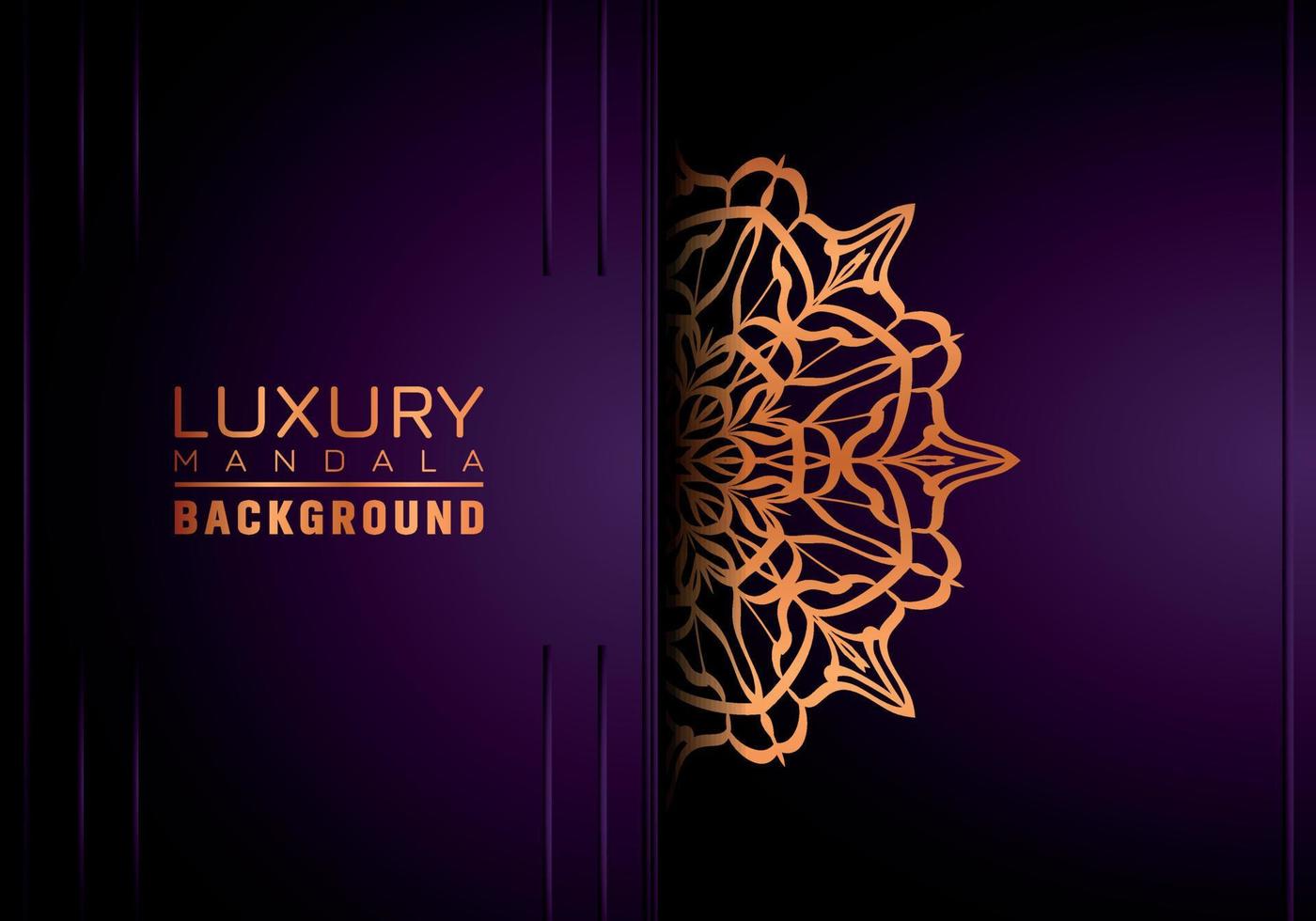 Luxury ornamental mandala background, arabesque style vector