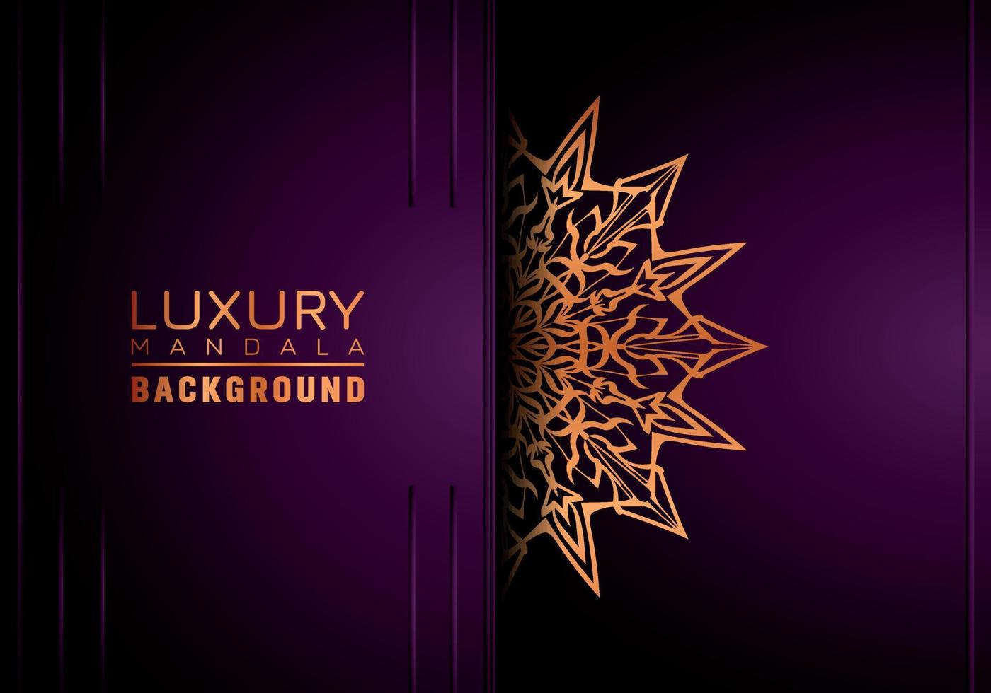 Luxury ornamental mandala background, arabesque style vector