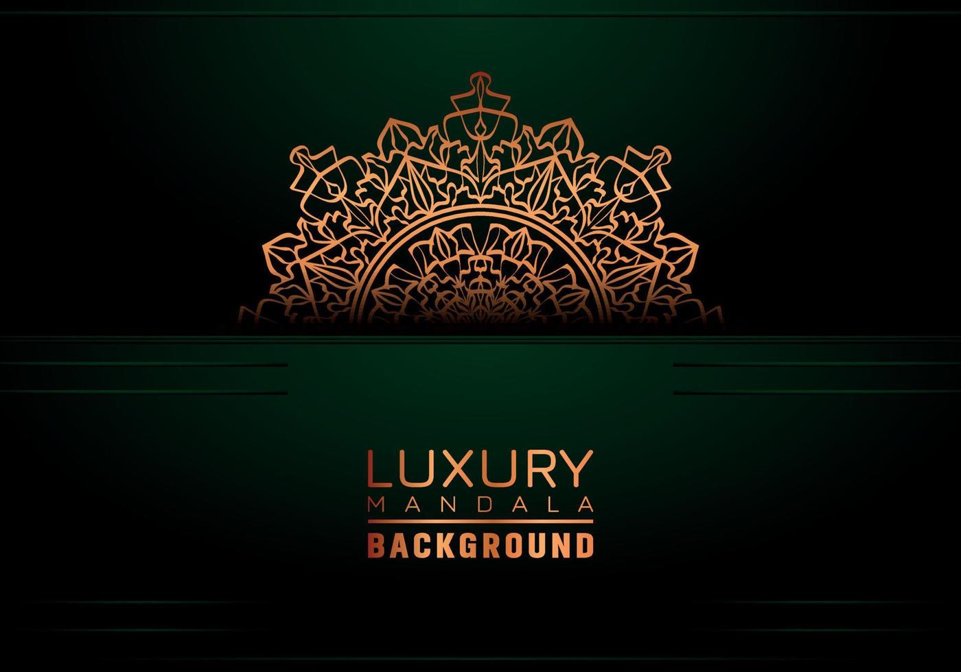 Luxury ornamental mandala background, arabesque style vector