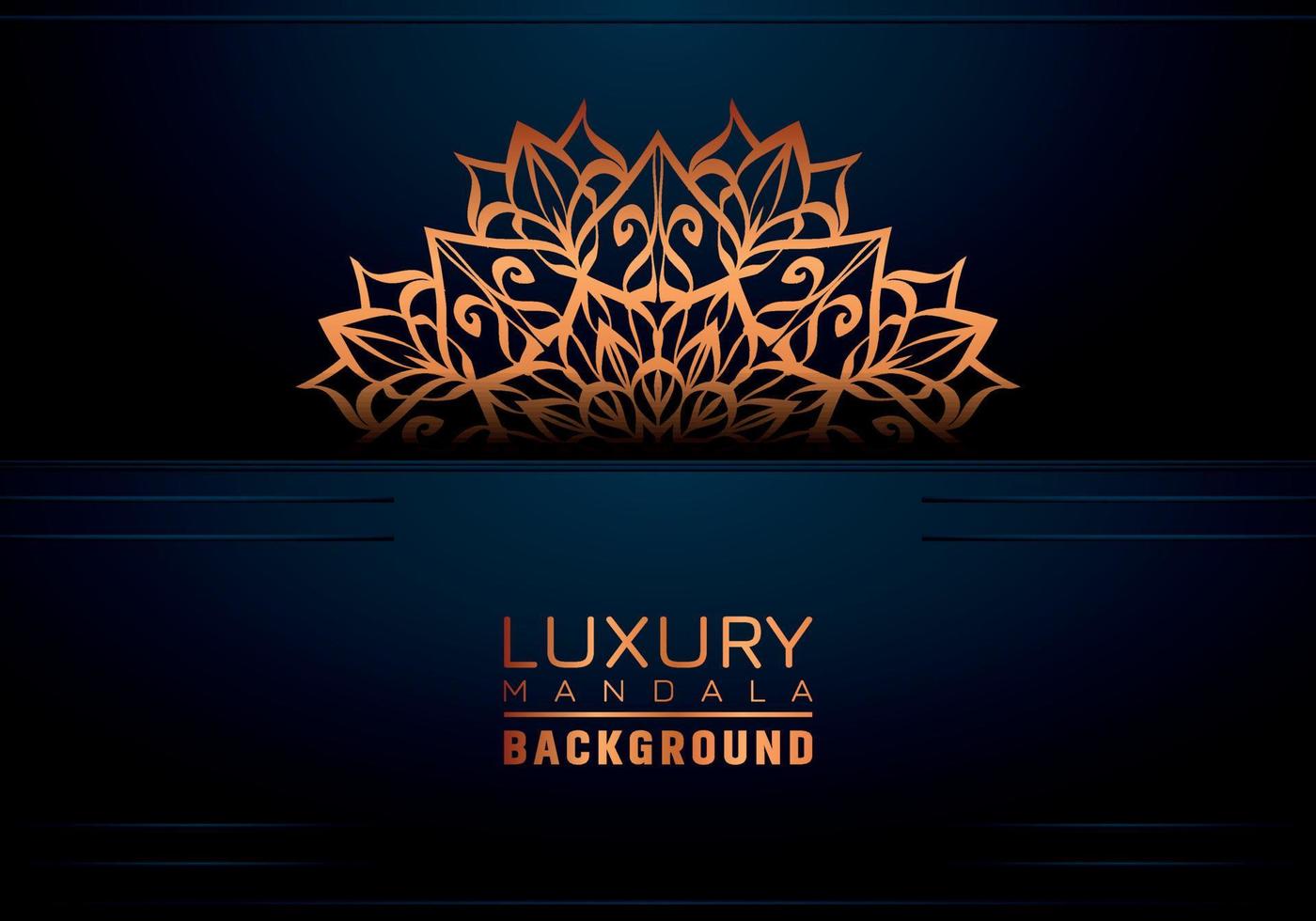 Luxury ornamental mandala background, arabesque style vector