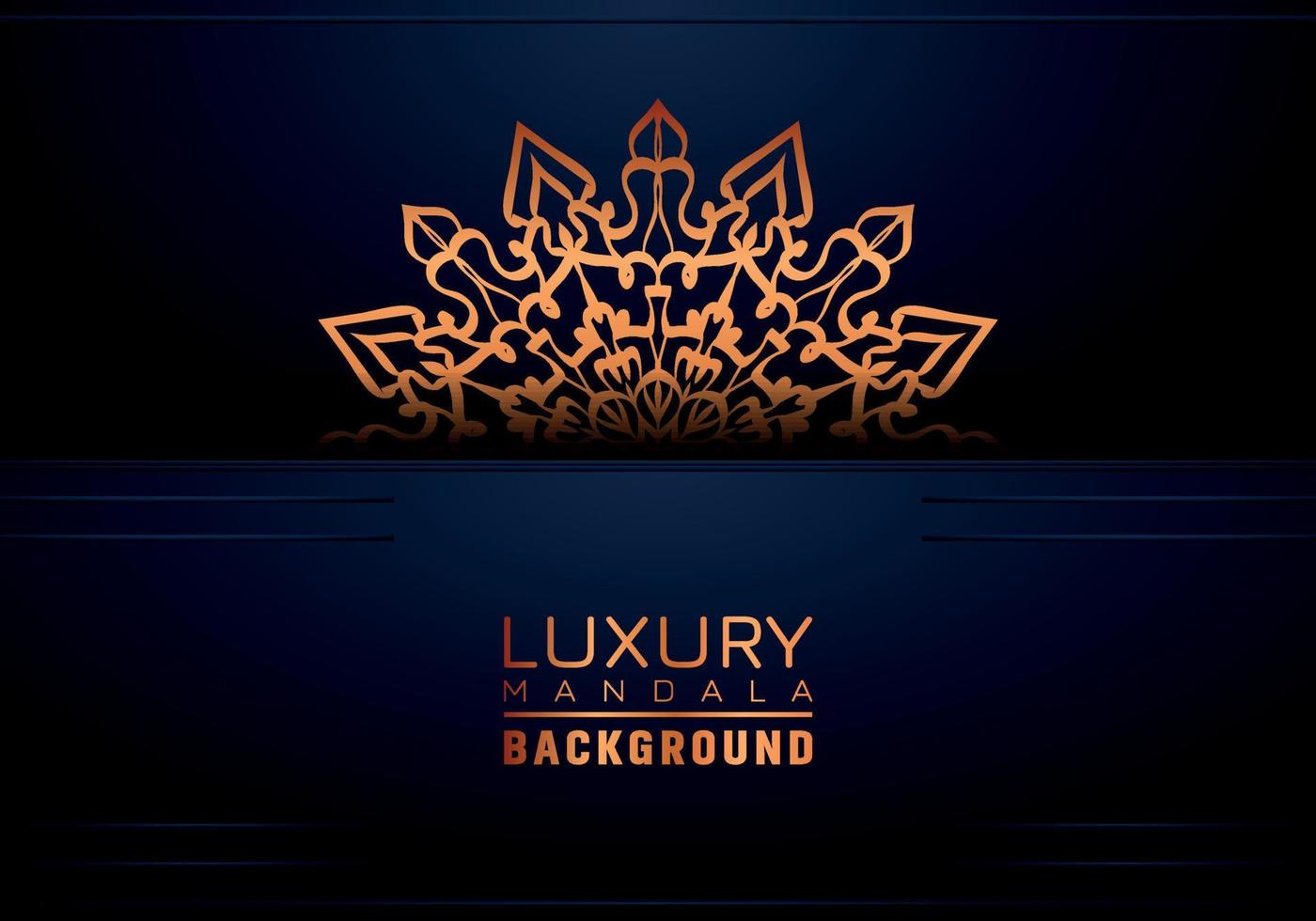 Luxury ornamental mandala background, arabesque style vector