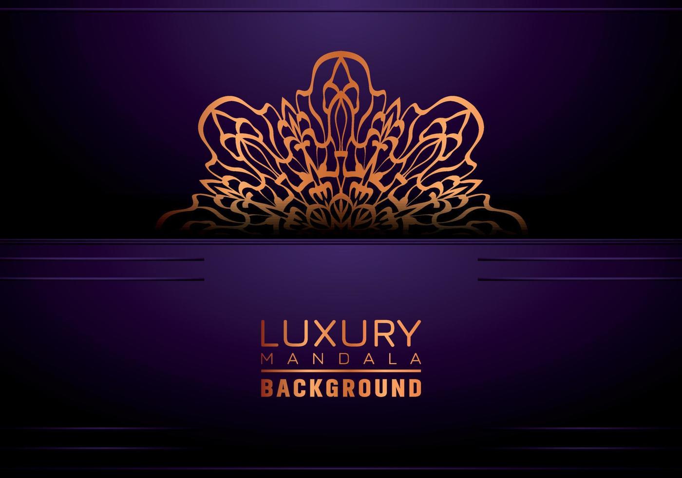 Luxury ornamental mandala background, arabesque style vector