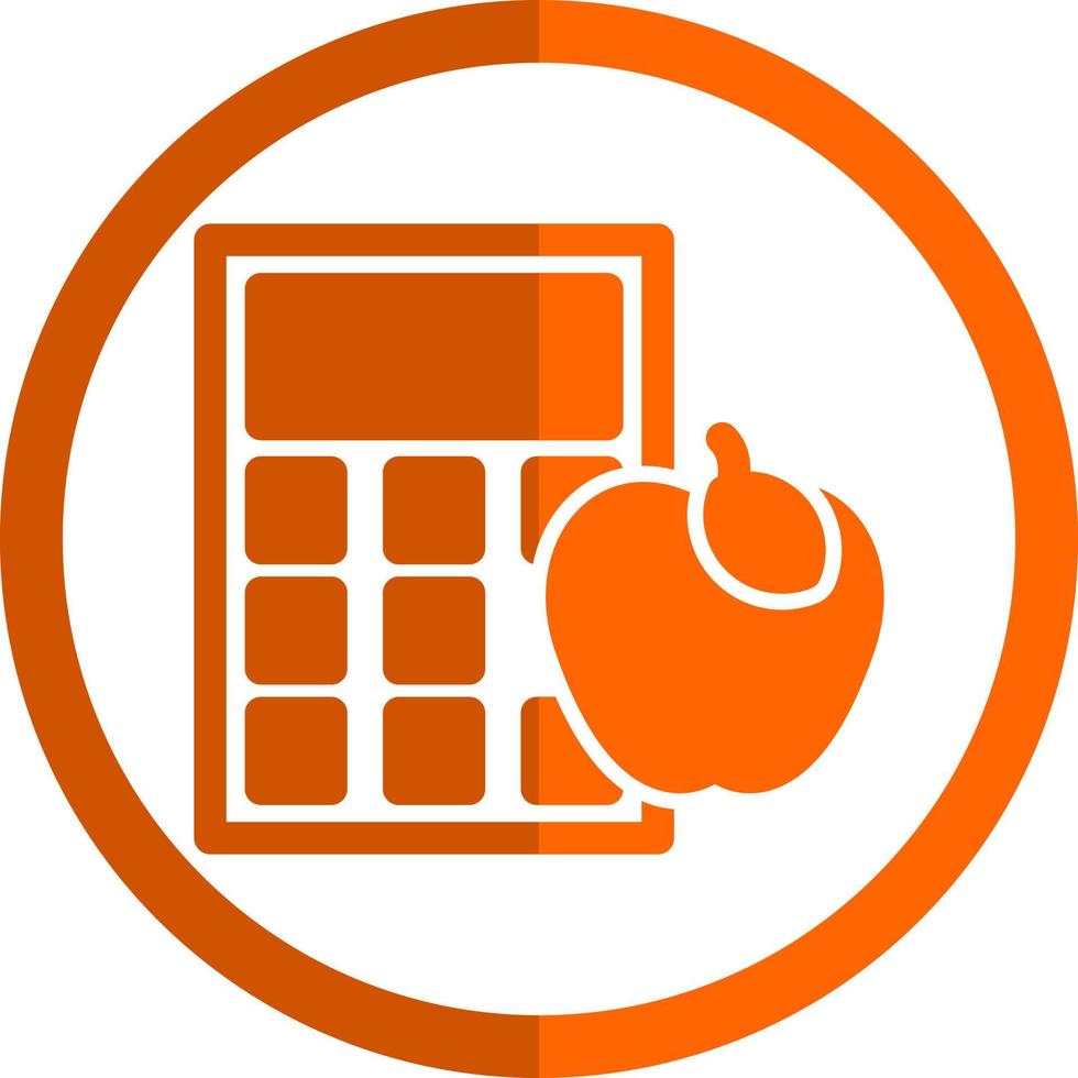 Calorie Calculator Vector Icon Design
