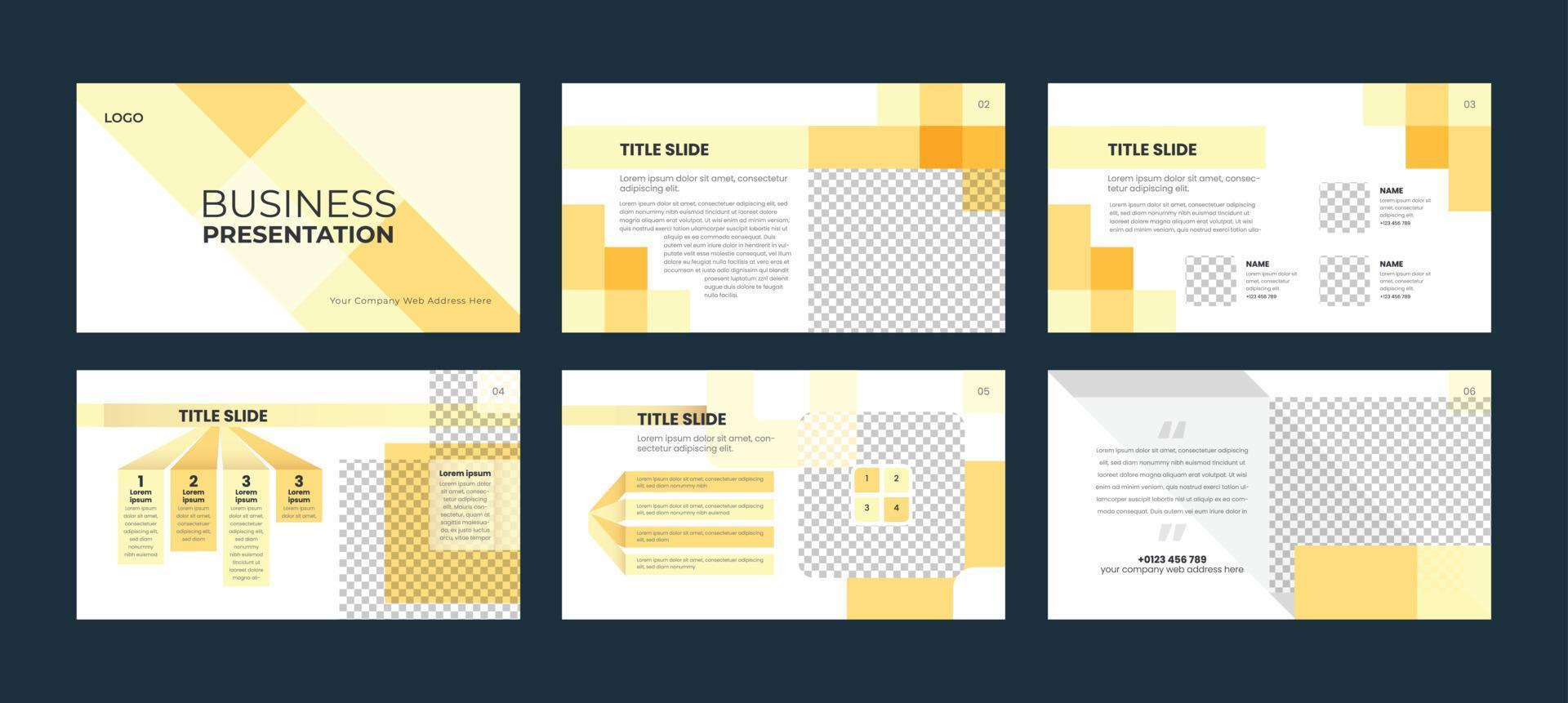 Business Presentation Templates Design vector