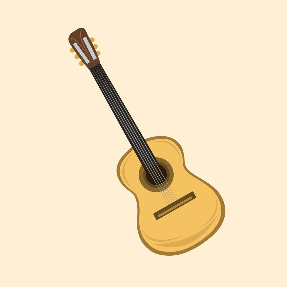 Guitar vector illustration for graphic design and decorative element