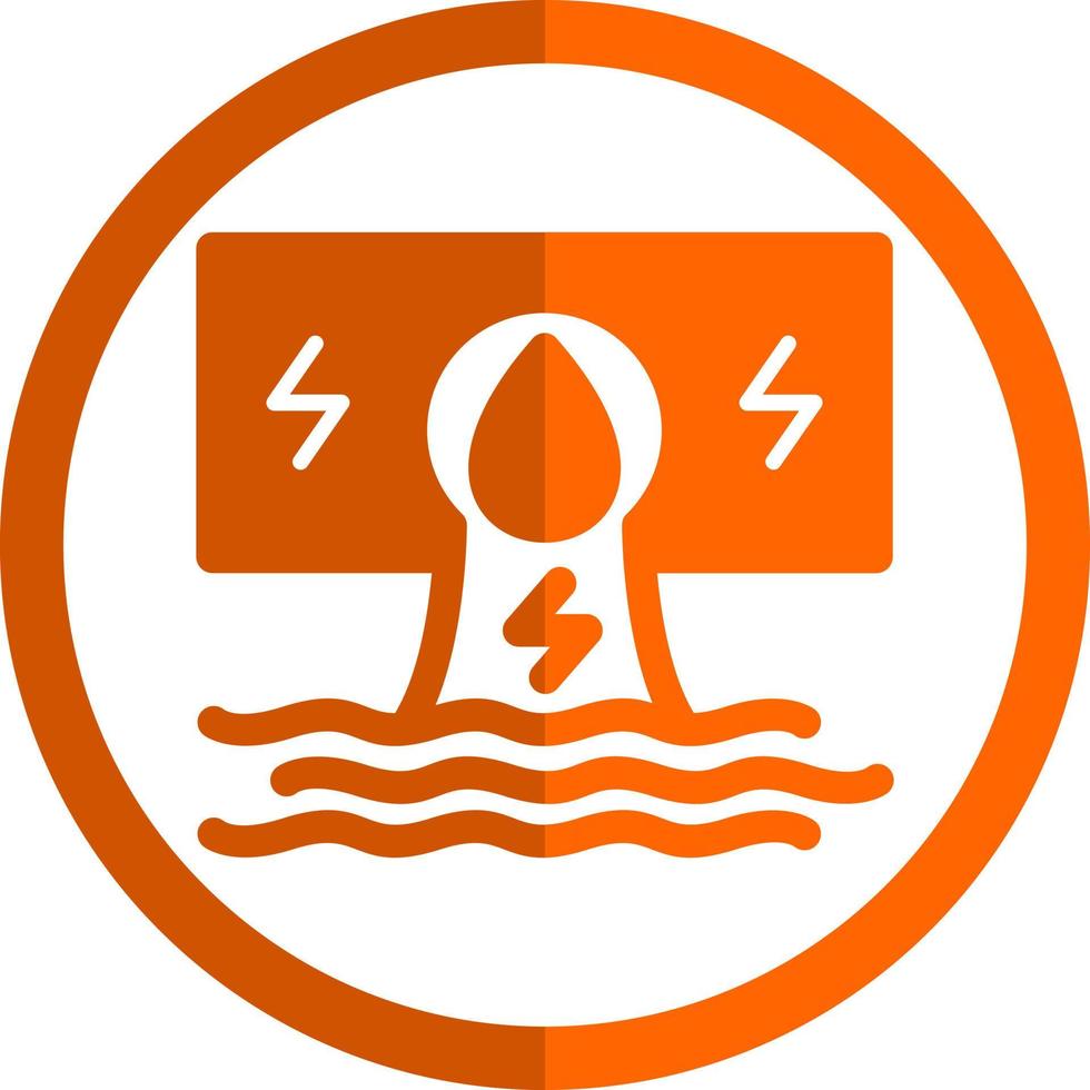 Hydroelectricity Vector Icon Design