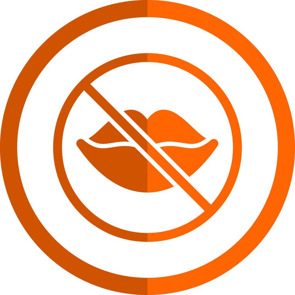 No Speak Vector Icon Design