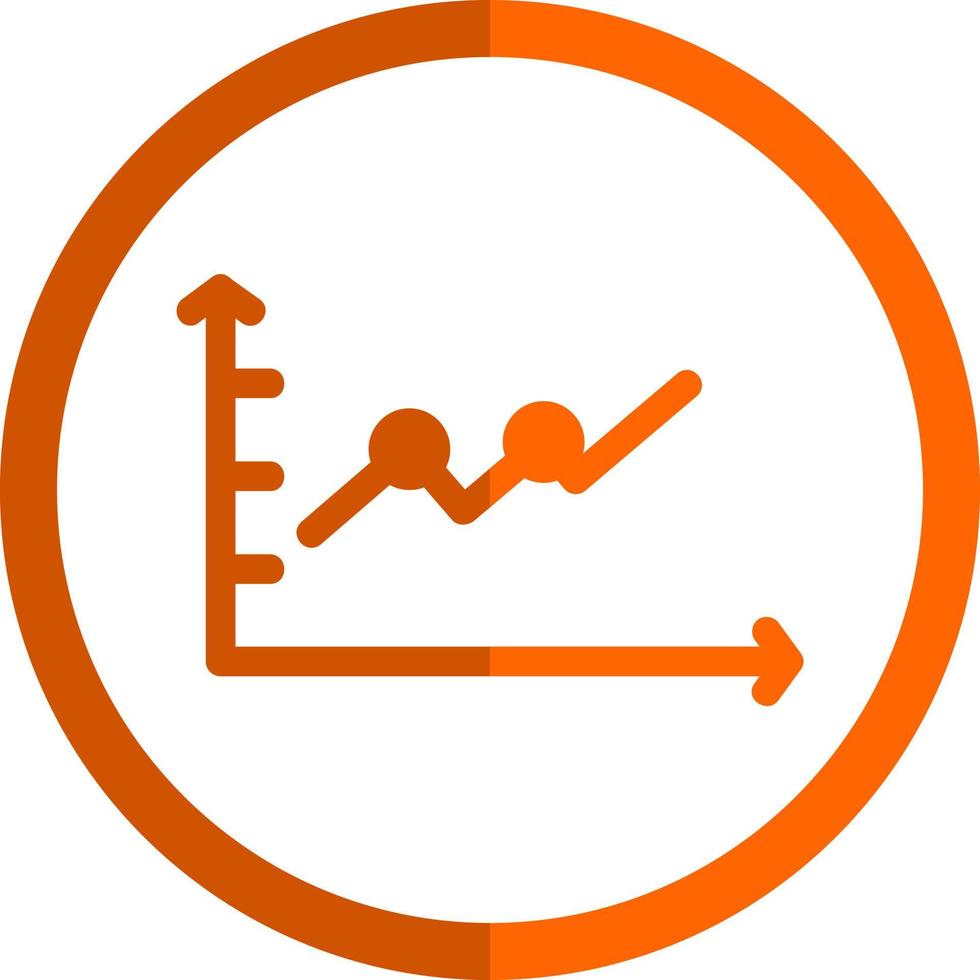 Trend Chart Vector Icon Design