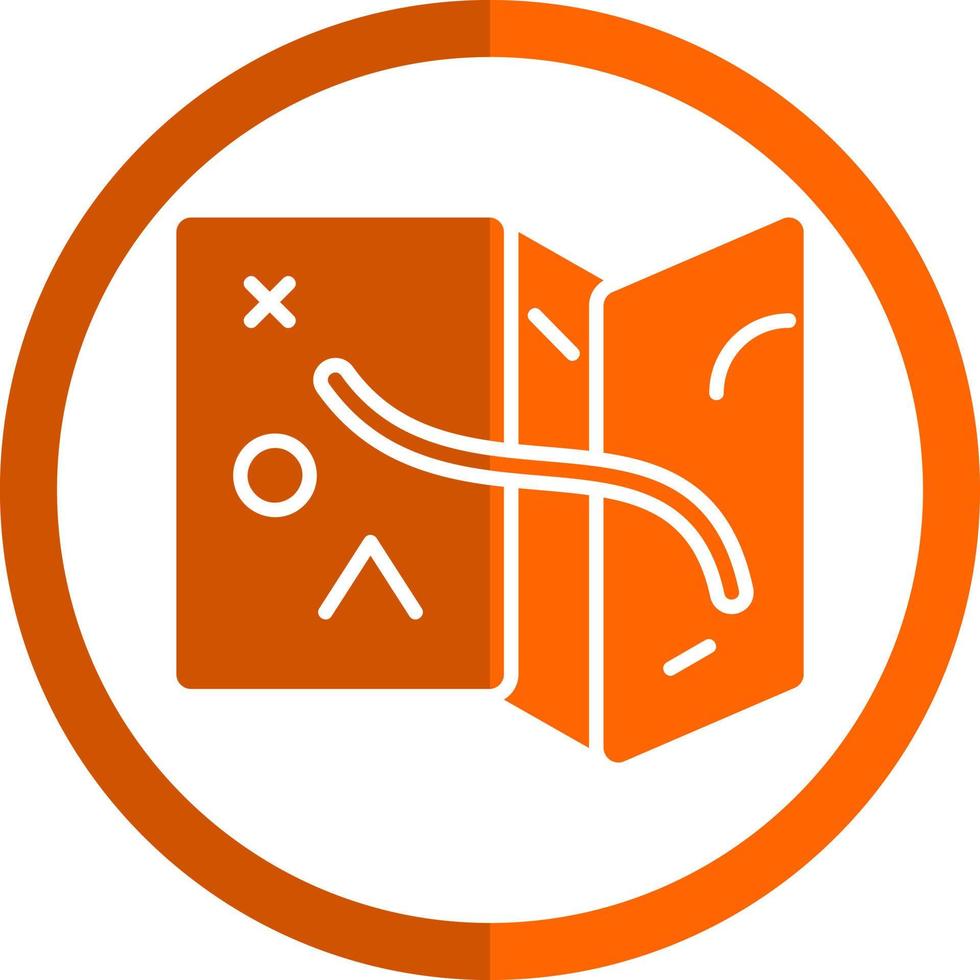 Desert Map Vector Icon Design