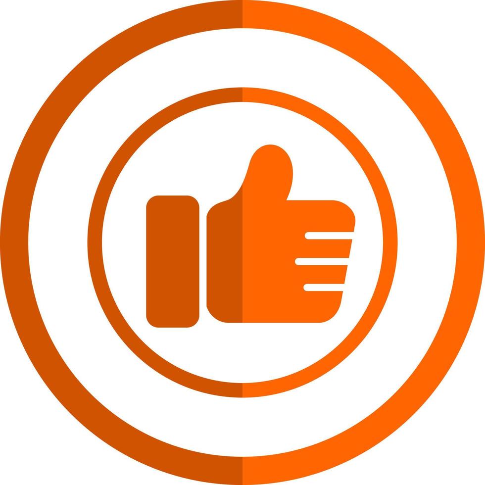Thumbs Up Vector Icon Design