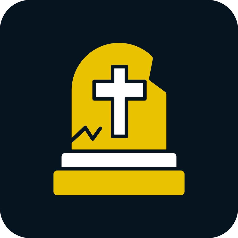 Tombstone Vector Icon Design