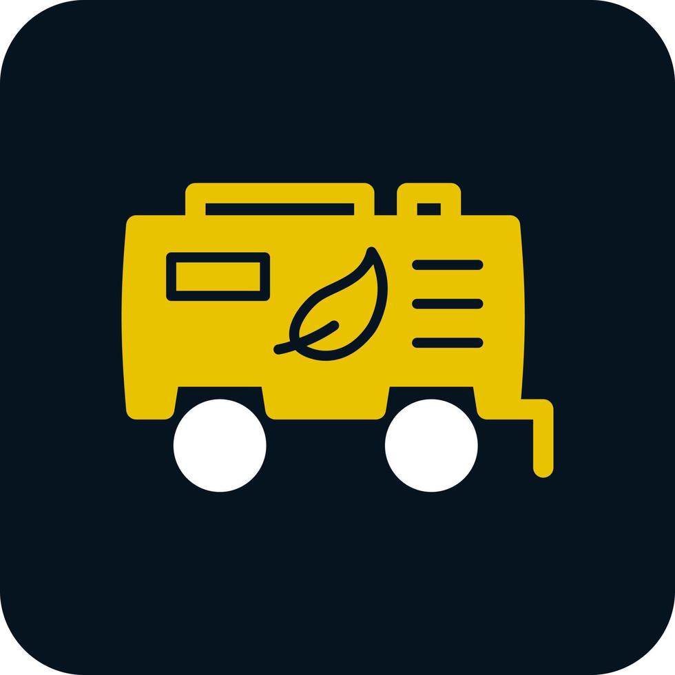 Biofuel Tank Vector Icon Design