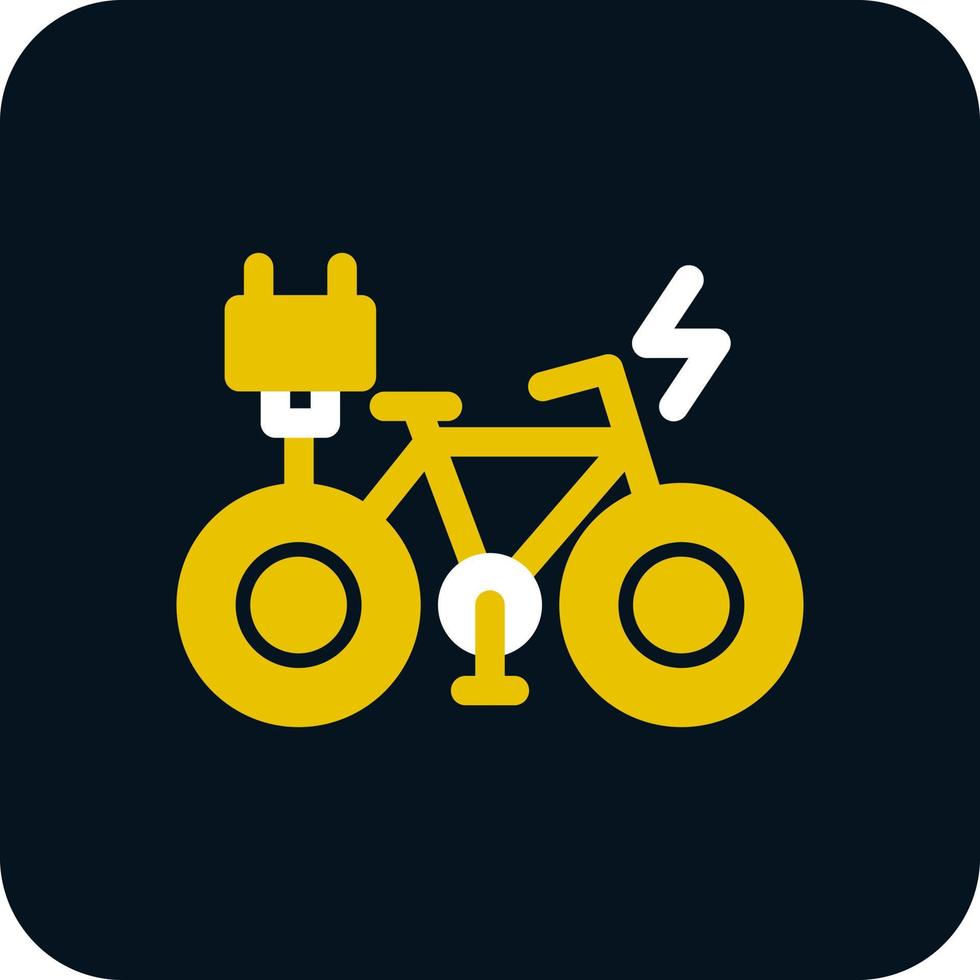 eléctrico bicicleta vector icono diseño