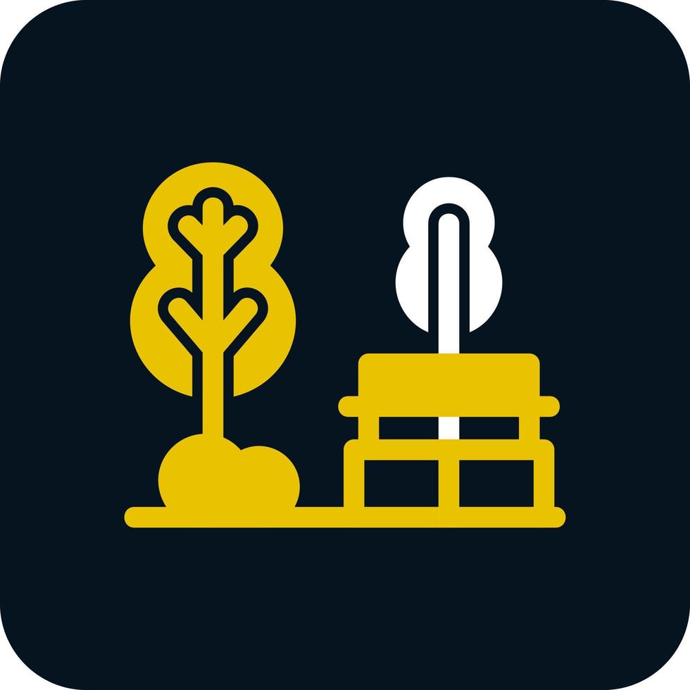 Park Landscape Vector Icon Design