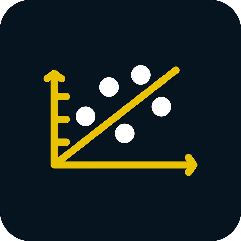 Scatter Plot Vector Icon Design