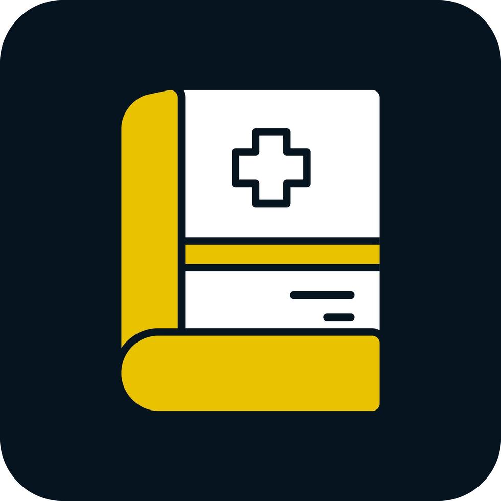 Medical Book Vector Icon Design