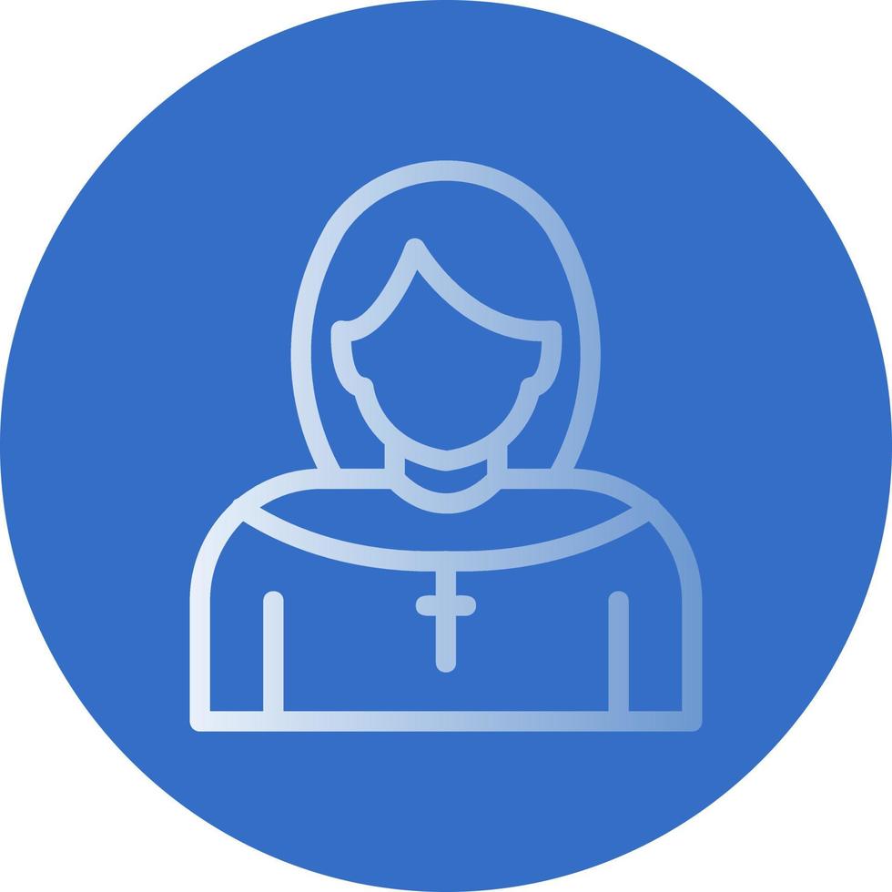 Nun Vector Icon Design