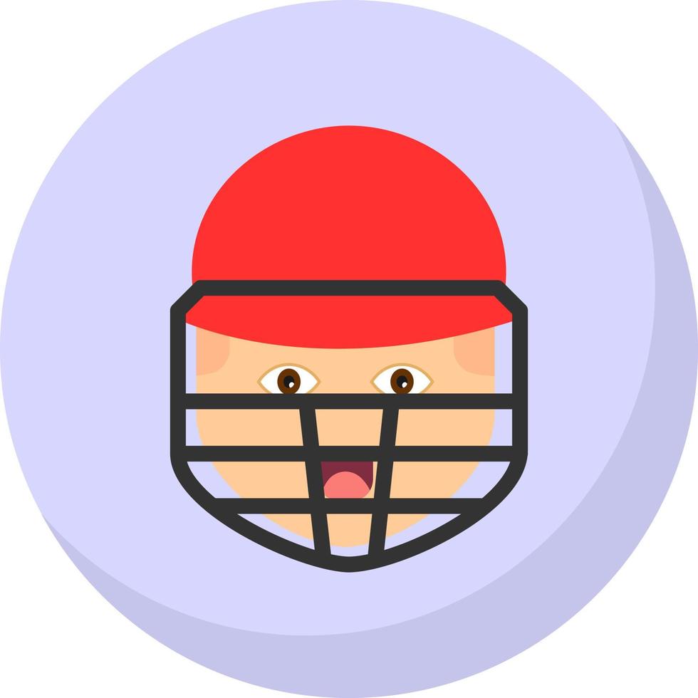 jugador de cricket vector icono diseño