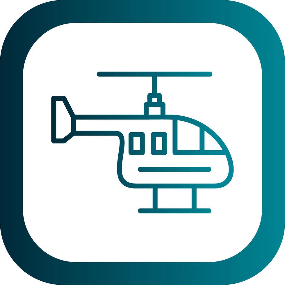 Helicopter Vector Icon Design