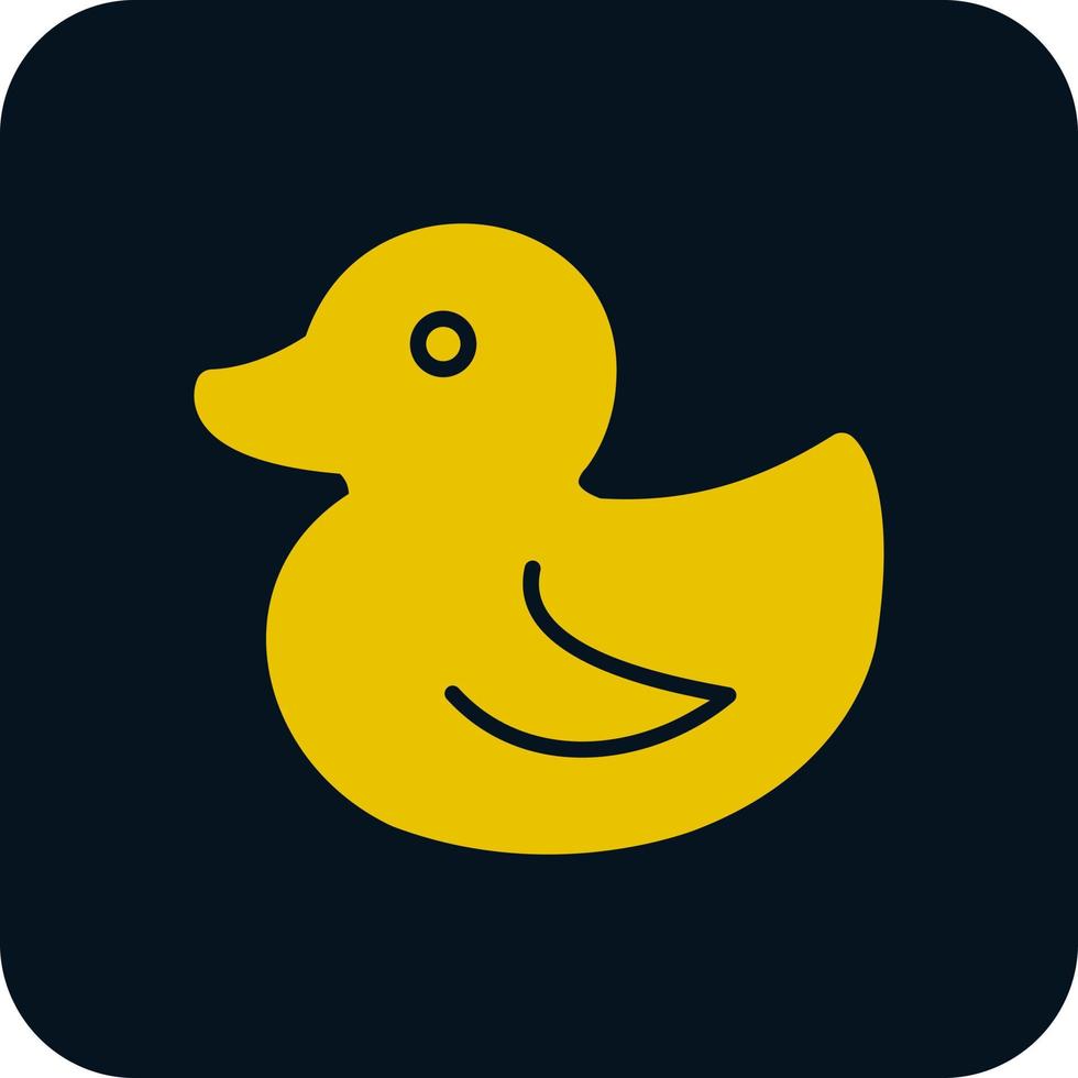 Rubber Duck Vector Icon Design