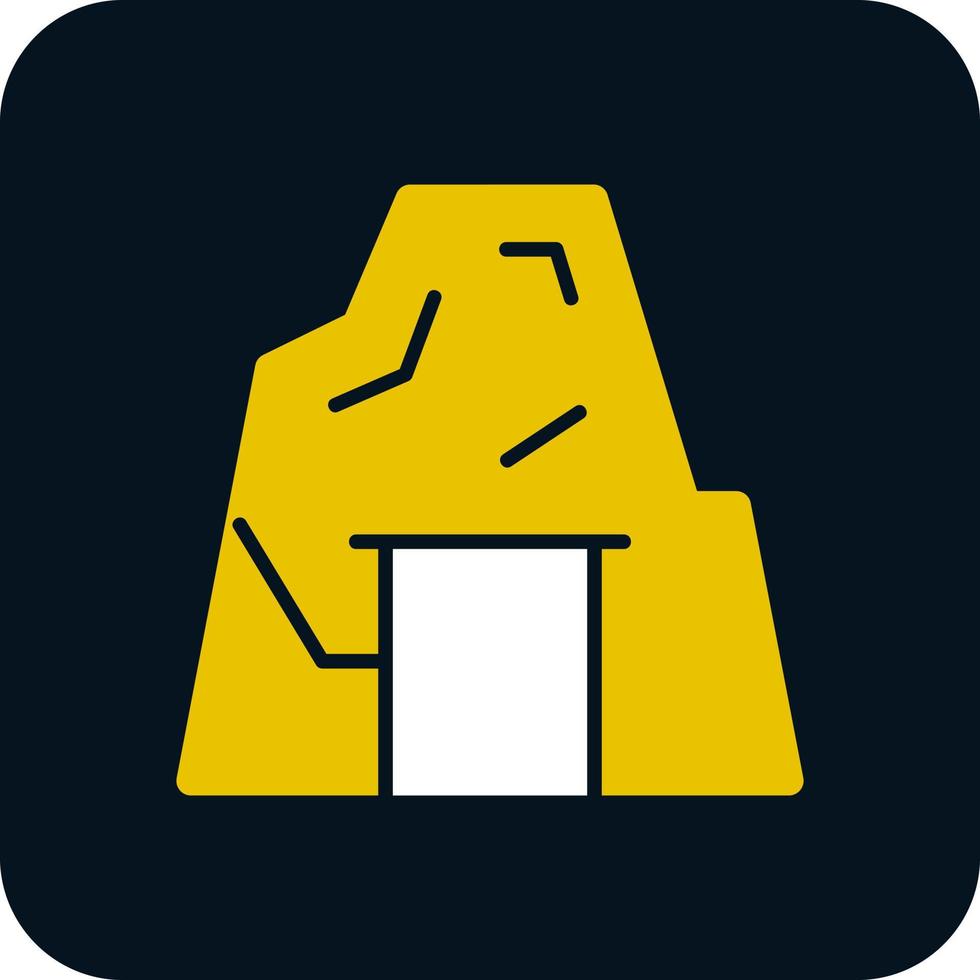 Desert Cave Vector Icon Design