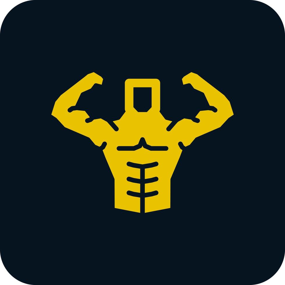 Body Builder Vector Icon Design