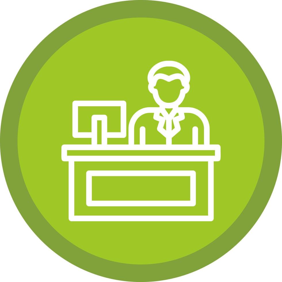 Cashier Vector Icon Design
