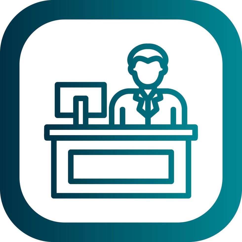 Cashier Vector Icon Design