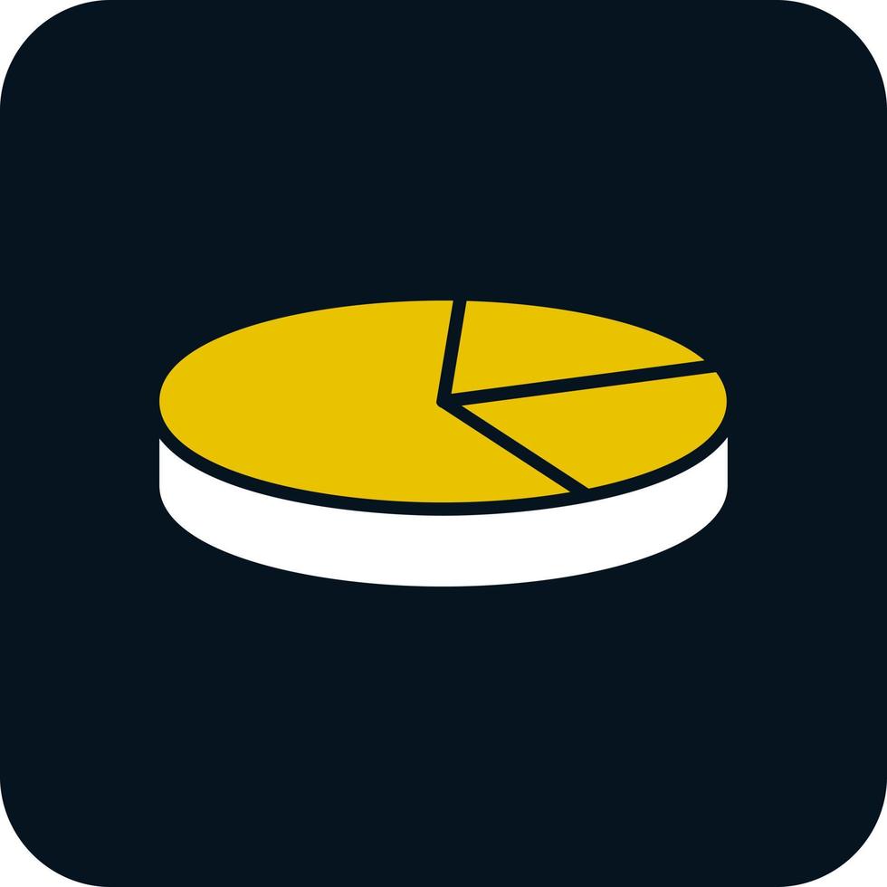 3D Pie Chart Vector Icon Design